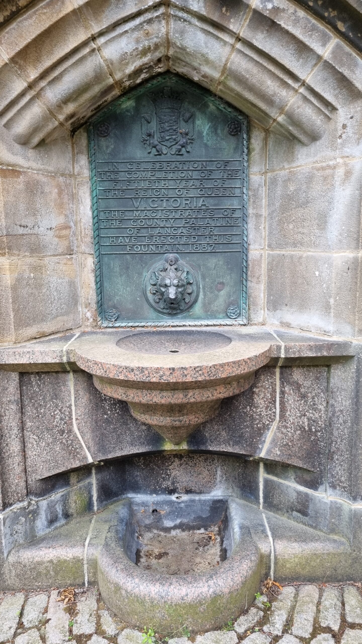 Fountain at Lancaster castle