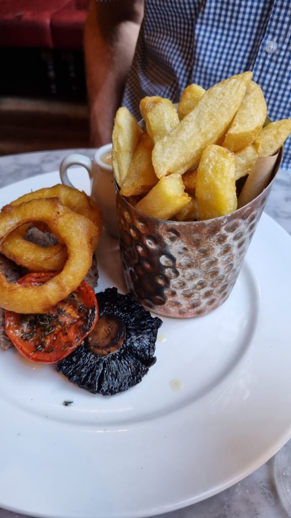 Steak and chips at Hanover Street Social