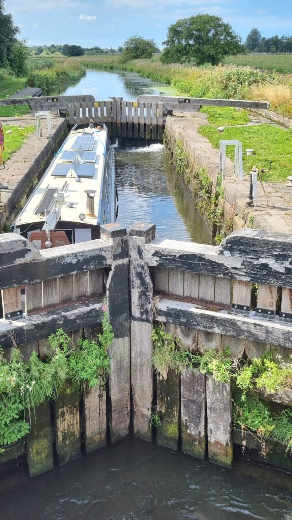 Lock on the Ruuford branch on the Leeds Liverpool. Canal at Burscough